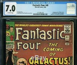 Fantastic Four 48 CGC 7.0 1st SILVER SURFER & GALACTUS 2113963004 O/White Pages