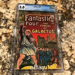 Fantastic Four #48 Cgc 3.0 Ow- White Pages 1st Silver Surfer & Galactus Hot Book