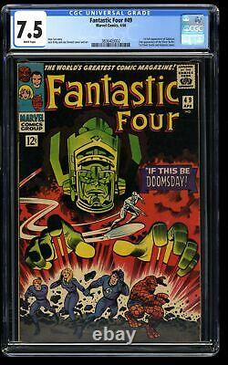 Fantastic Four #49 CGC VF- 7.5 White Pages
