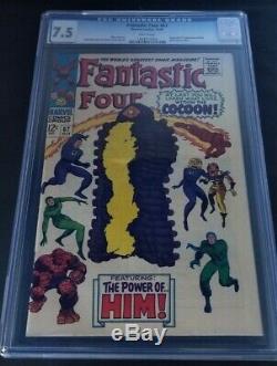 Fantastic Four# 67 Cgc 7.5 White Pages First Him (adam Warlock)