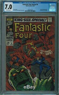 Fantastic Four Annual #6 Cgc 7.0 1st Appearance Annihilus Off-white Pgs 1968 023