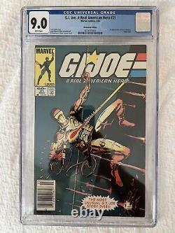 GI Joe #21 CGC 9.0 1984 Marvel 1st app. Storm Shadow White Pages First Print