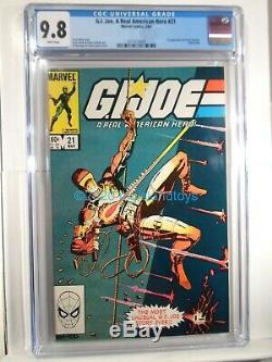 GI Joe A Real American Hero #21 Marvel 1st App. Storm Shadow cgc 9.8 WHITE Pages