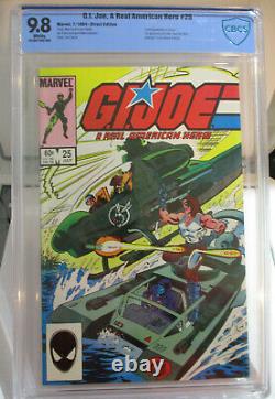 G. I. Joe A Real American Hero #25 Cbcs 9.8 White Pages 1st Zartan Marvel Not Cgc