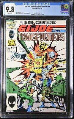 G. I. Joe and the Transformers #1 CGC 9.8 White pages Marvel 1/87