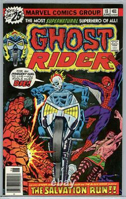 Ghost Rider #18 (1976) Marvel CGC 9.2 White Spider-Man