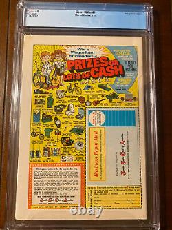 Ghost Rider #1 9/73 Cgc 7.0 White Pages! First Issue! Very Nice Key Book