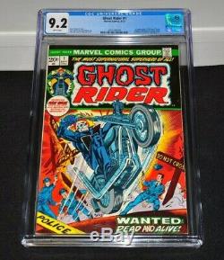 Ghost Rider 1 CGC 9.2 White Pages 1973 1st Son Of Satan