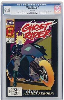 Ghost Rider #1 CGC 9.8 White 1990 V2 1st Print / 1st Danny Ketch! 1 Hot Book