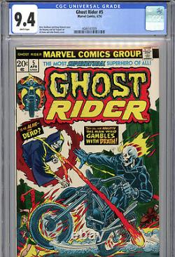 Ghost Rider #5 (1974) Marvel CGC 9.4 White Marv Wolfman
