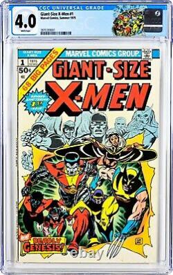 Giant Size X-Men 1 1975 CGC 4.0 Universal WHITE PAGES Custom Label