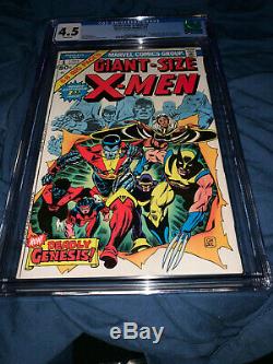 Giant Size X-Men #1 1st NewTeam-CGC 4.5 White-Nice Eye Appeal-Marvel-1975
