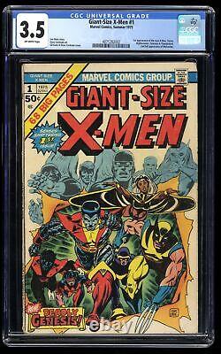 Giant-Size X-Men #1 CGC VG- 3.5 Off White 1st Appearance New Team! Marvel 1975