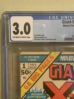 Giant-Size X-Men #1 Marvel CGC 3.0 Off White to White Pages
