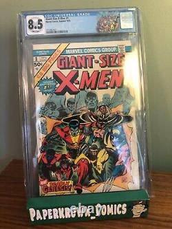 Giant Size X-men #1 Cgc 8.5 White Pages 1st New X-men Bronze Age Grail! New Slab