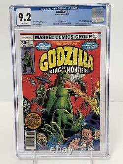 Godzilla #1 CGC 9.2 White Pages 1977 Marvel Comics