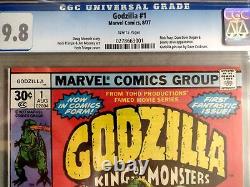 Godzilla #1 CGC 9.8 WHITE PAGES 1977 Marvel Comics
