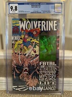Graded Marvel Comics Wolverine #75 11/93 CGC 9.8 White Pages