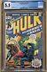 Incredible Hulk #182 (1974) Cgc 5.5 Owithw Key Wolverine Cameo Marvel