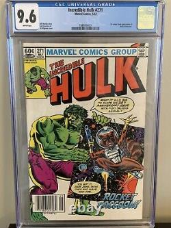 INCREDIBLE HULK #271 CGC 9.6 White Pages 1ST COMIC BOOK APP OF ROCKET RACCOON