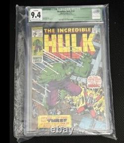 Incredible Hulk #127 CGC 9.4 OW-White Pages Marvel Comics 1970