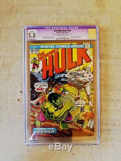Incredible Hulk # 180 CGC 5.5 WithOW pages 181 7.0 White pages, 182 7.5 White pages