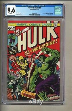 Incredible Hulk 181 (CGC 9.6) White pgs 1st full app. Wolverine 1974 (c#26908)