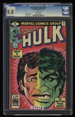Incredible Hulk (1962) #241 CGC NM/M 9.8 White Pages Marvel 1979