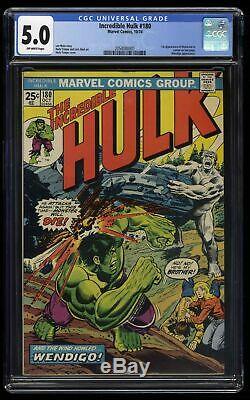 Incredible Hulk (1968) #180 CGC VG/FN 5.0 Off White 1st Cameo Wolverine