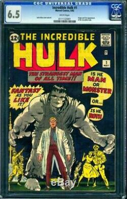 Incredible Hulk #1 CGC FN+ 6.5 with white pages
