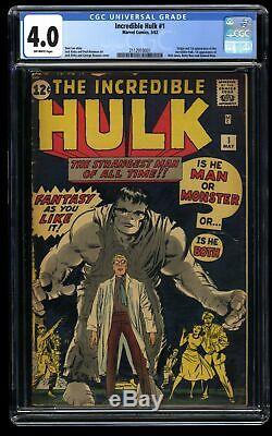Incredible Hulk #1 CGC VG 4.0 Off White No Marvel Chipping