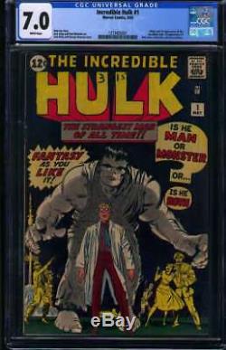 Incredible Hulk #1 Cgc 7.0 White Pages
