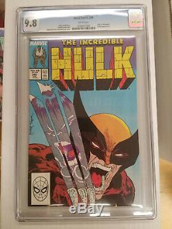 Incredible Hulk #340 CGC 9.8 Todd McFarlane Cover, Wolverine vs Hulk WHITE PAGES