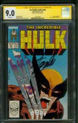 Incredible Hulk 340 CGC SS 9.0 Stan Lee Signed Todd McFarlane 1988 Cover White