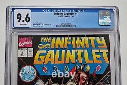 Infinity Gauntlet #1 CGC 9.6 White Pages Marvel Comics 1991