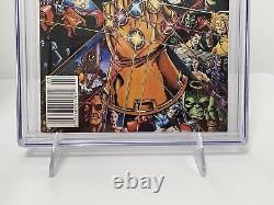 Infinity Gauntlet #1 Newsstand Edition CGC 9.8 with White Pages 1991 Marvel