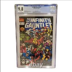 Infinity Gauntlet #3 1991 graded CGC 9.8 White Pages Marvel Comic Book MCU key