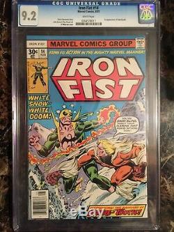 Iron Fist #14 CGC 9.2 WHITE First Appearance of Sabretooth SUPER HOT BOOK