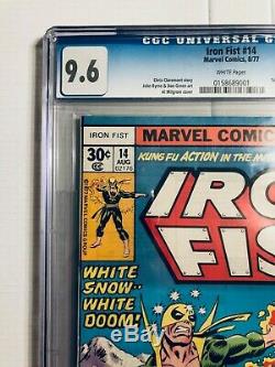 Iron Fist #14 CGC 9.6 WHITE PAGES 1st App SABERTOOTH Never Been Pressed