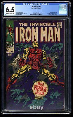 Iron Man (1968) #1 CGC FN+ 6.5 Off White to White Origin Retold! Marvel 1968