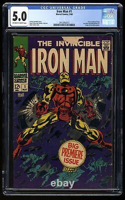 Iron Man (1968) #1 CGC VG/FN 5.0 Off White to White Origin Retold! Marvel 1968