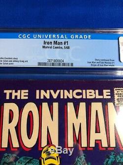 Iron Man 1 CGC 8.5 WP (Marvel May 1968) White Pages Beautiful copy