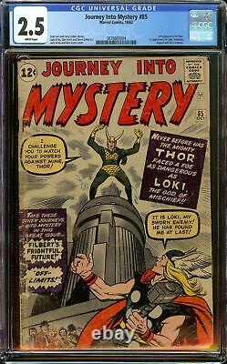 Journey Into Mystery #85 CGC 2.5 White Pages 1st Appearance of Loki 3rd Thor
