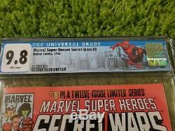 MARVEL SUPER HEROES SECRET WARS #8 CGC 9.8 New York Spidey label White