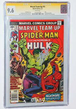 MARVEL TEAM-UP #53 CGC 9.6 SS Signed by STAN LEE! SPIDER-MAN, HULK, WHITE PAGES
