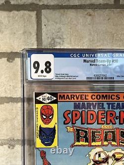MARVEL TEAM-UP #90 CGC 9.8 WHITE PAGES Spider-Man & Beast, 2/80