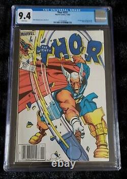 MARVEL THE MIGHTY THOR #337 CGC 9.4 WHITE PAGES NM KEY 1st APP BETA RAY BILL