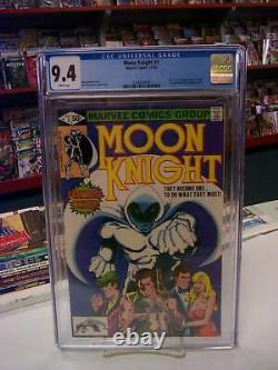 MOON KNIGHT #1 (Marvel Comics, 1980) CGC Graded 9.4 WHITE Pages