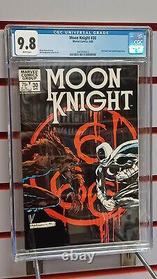 MOON KNIGHT #30 (Marvel Comics, 1983) CGC Graded 9.8 WHITE Pages
