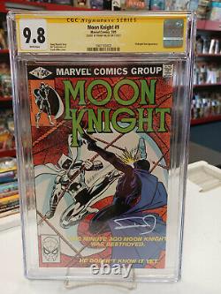 MOON KNIGHT #9 (Marvel Comics, 1981) CGC 9.8 SIGNED by FRANK MILLER White Pages